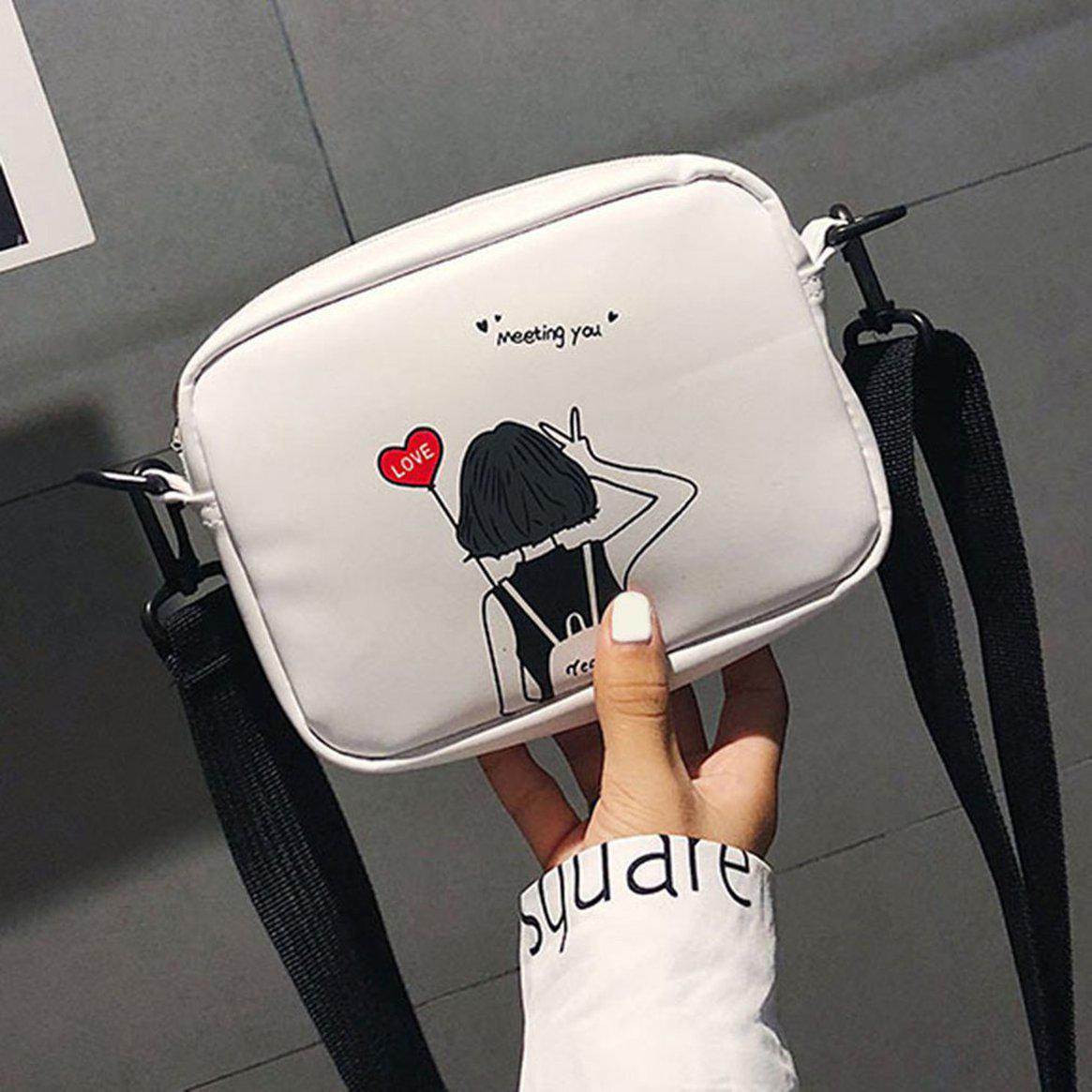 

BCHNE женская сумка моды тенденция плечо перекинул Messenger малый квадрат
