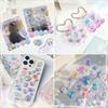 Cartoon Bowknot Animals Rainbow Gradient 3D Relief Stickers Cute Stationery Diy Scrapbooking Journal Sticker Decor Art Supplies