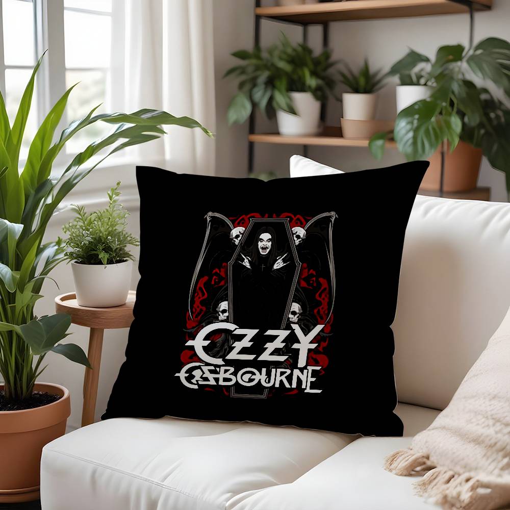 Sänger-O-Ozzy Osbournes Kissenbezug Plüschstoff Weich Kissenbezug Beidseitig bedruckt Kissenbezug Haushaltsgeschenke