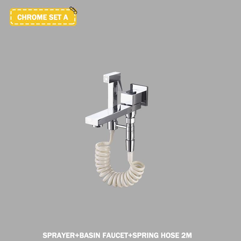 

Смеситель для раковины из матового золота, настенный смеситель для ванной из латуни с одной ручкой, для горячей и холодной ванны с ручным распылителем