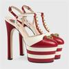 Fashion Brand Sexy Rivet 16cm High Heel Sandals Platform Party Wedding Ball T-stage Women Shoes High Quality Large 43summer Female Shoes