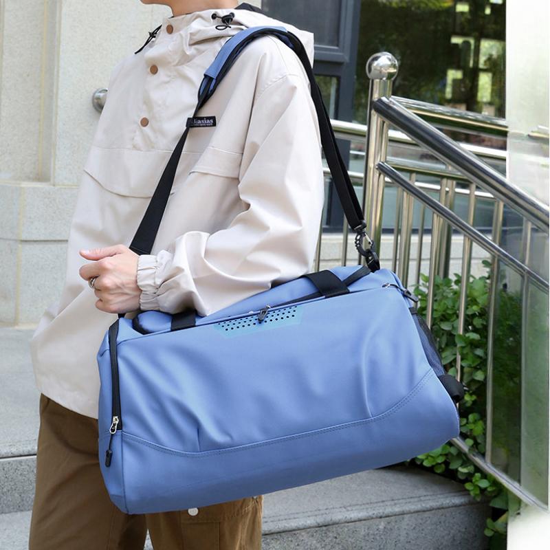 High Quality Oxford Anti-scratch Wear-resistant Travel Bags Simple Solid Color Sports Yoga Fitness Bag Large Capacity Outdoor Oblique Span Touring Bag