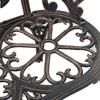 vidaXL Gartenbank 100 cm Aluminiumguss Bronzefarben