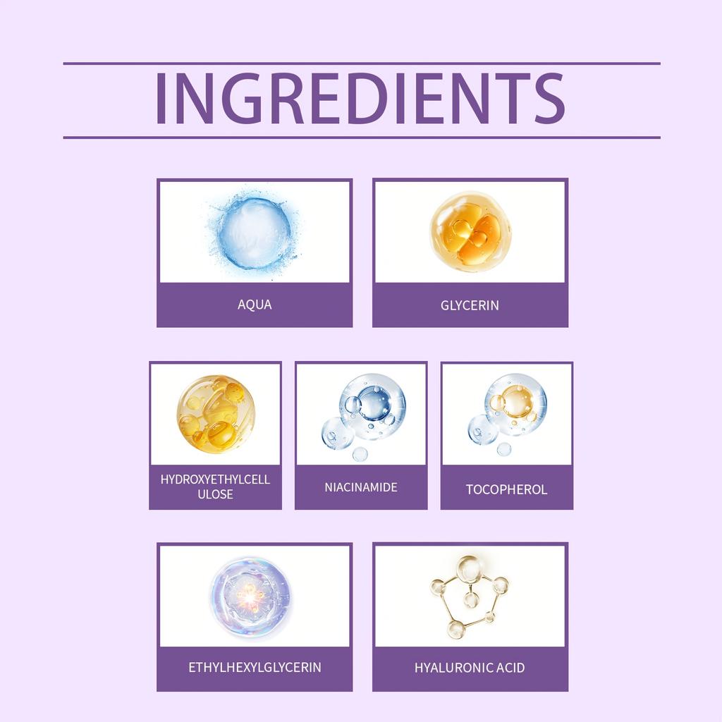 Vitamin B3 Facial Serum Niacinamide 5% Vitanin E Hyakuronic Acid Remove Black Spots Freckle Fade Melanin Pigmentation Brighten