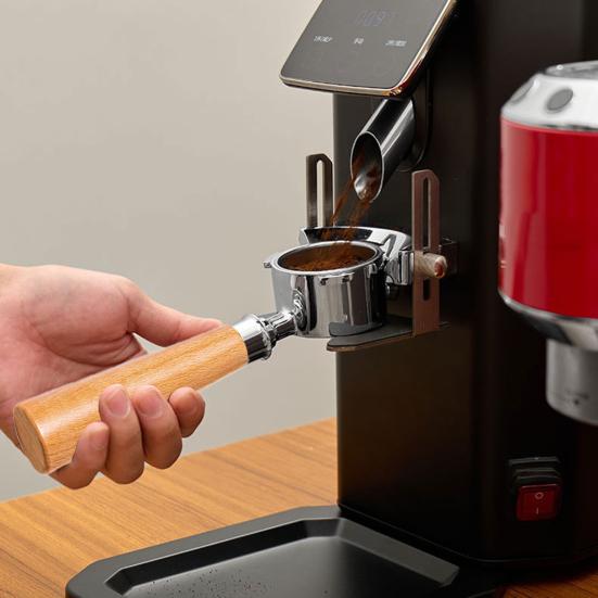 Portafiltru fără fund de 51 MM pentru aparate de cafea DeLonghi, Filtru din oțel inoxidabil 304 cu mâner, Instrument profesional pentru espresso pentru presare și extracție