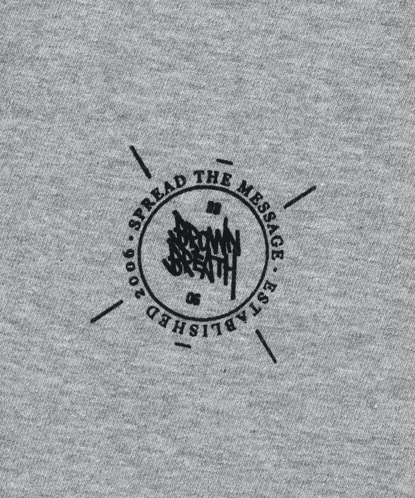BROWNBREATH Stamp Tag Tee - Melange Gray