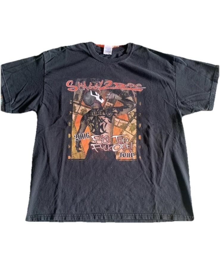 Maglietta Nera Cotone Shaggy Vintage 2 Dope Tour Unisex Taglia S-5XL DO348 T-shirt Unisex