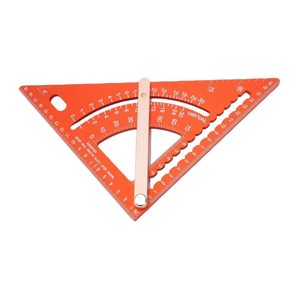 Aluminum Alloy Multi Angle Measuring Tool Engraved Scale Carpenter Square Protractor Woodworking