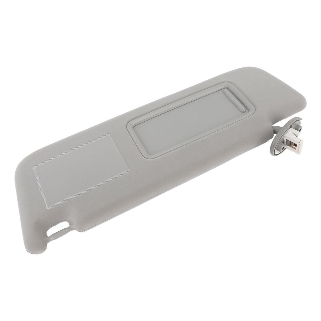 Car Sun Visor Gray Multifunctional Rugged Durable Side Sun Visor with Lamp and Mirror For Land Cruiser Prado Left: