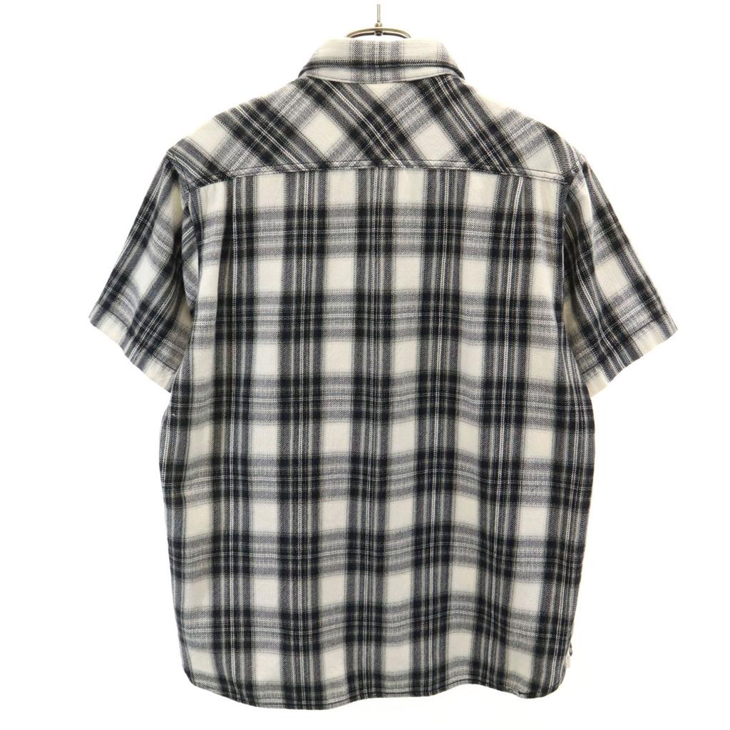 QUENCHLOUD Made In Japan Check Pattern Short Sleeve Shirt 1 Black Men's Used