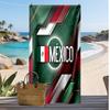 Mexico Footbal Print Beach Towel Quick Dry Super Absorbent Soft Bath Towel for Swimming Beach Travel Fan Souvenir Gift