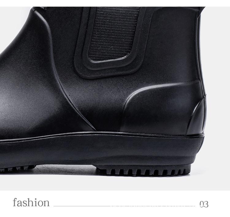Rutschfeste, leichte Knöchel-Regenstiefel für Herren, für Küche und Autowäsche, mit weicher Sohle