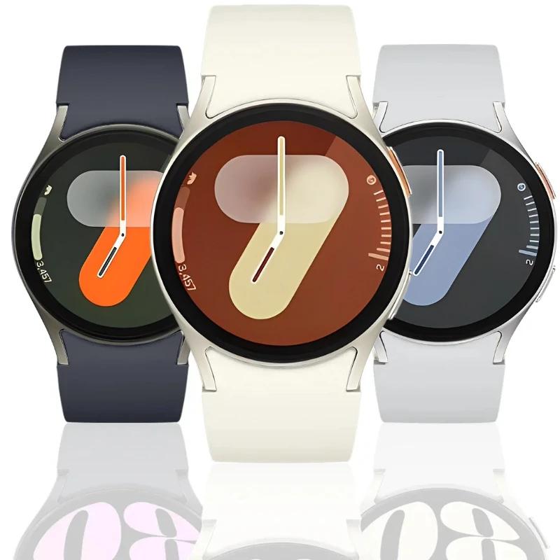 Oryginalny Silikonowy Pasek Do Samsung Galaxy Watch 7/6/5/4 44mm 40mm 5 Pro Sportowa Bransoleta Galaxy Watch 6 4 Classic 47mm 43mm Pasek