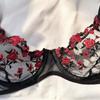 2pcs Set Sexy Bra Panties Set Mesh Push Up Bra Women Sweet Lace Flower Bra  Girl