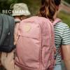 BECKMANN Norwegischer URBAN Midi Rucksack in Ash und Nordic mit Regenhülle Rose, Kinder Damen, Design, Ergonomisch, Leicht,