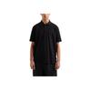 Armani Exchange SS25 Letter Jacquard Button Short Sleeve Polo Shirt Men Polo Shirts Black XM000477-AF10337-FC013