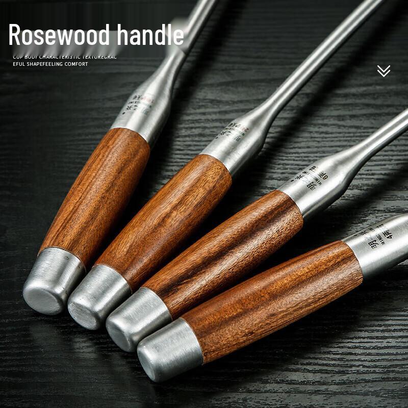 Huihuang Premium Rosewood Handle Stainless Steel Wok Spatula