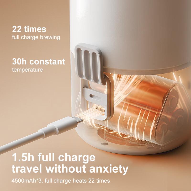 Philips Constant Temperature Cup Wireless Portable Dual-Mode Quick Heating for Milk Making 500ml 500W 3-Pin Plug