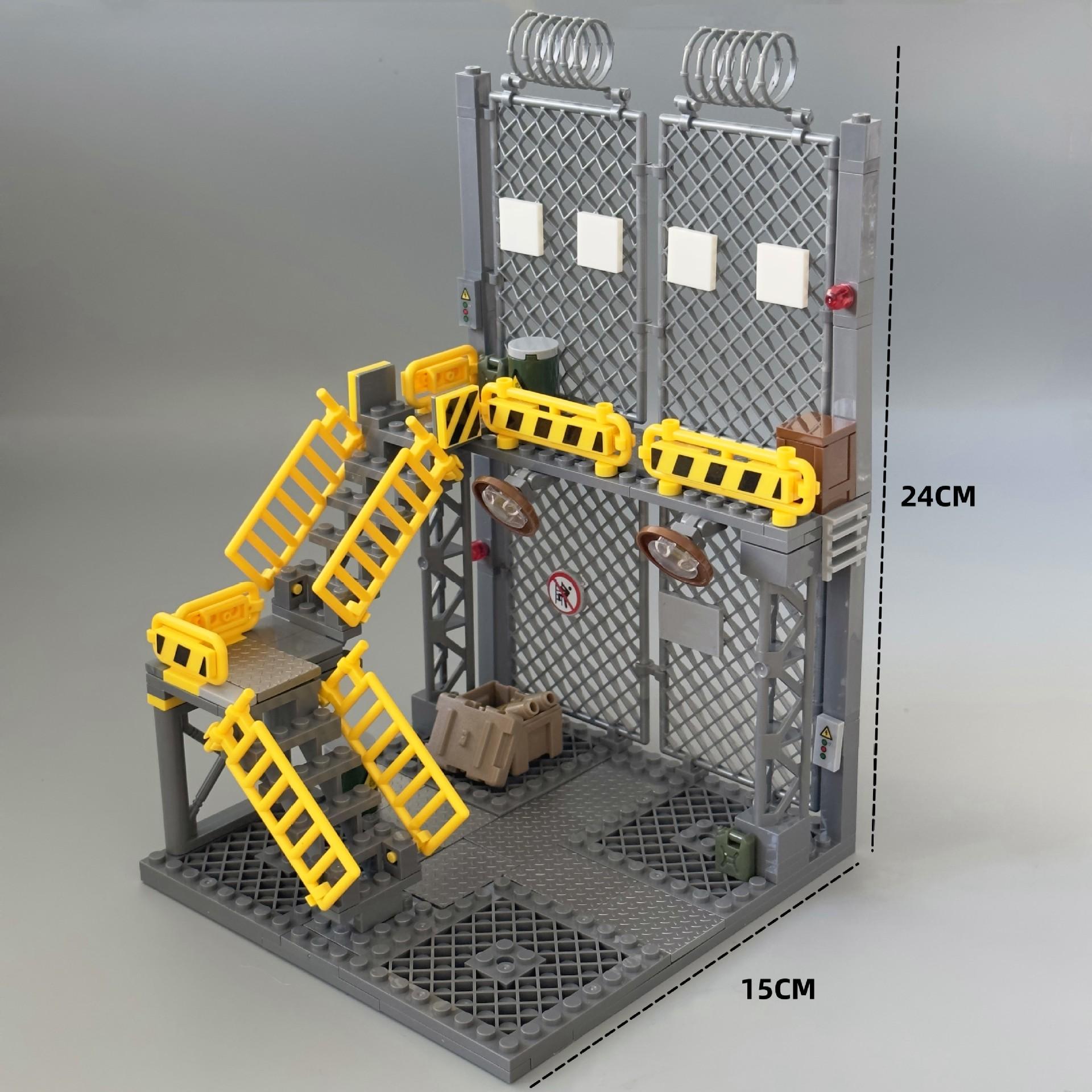 

Special forces military Police SWAT figures hangar monitoring area Ordnance base Building blocks kit Children Assembly bricks toys
