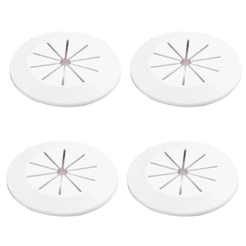 

4PCS Adhesive Cable Management Covers Desk Wire Hole Protectors Simple Installs for Cabinet Tabletops Cord Organizers белый