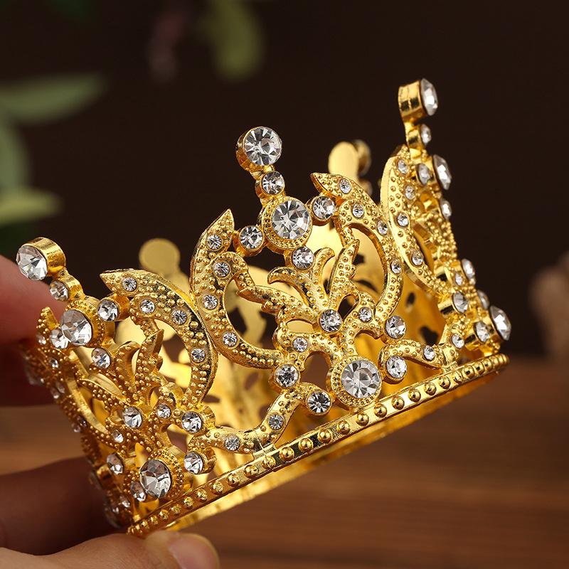 Bridal Wedding Tiaras Little Crown Brithday Cake Baking Decorative Head Jewelry Children'S Small Diadem Hair Accessories