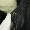 Jewel Changes Long Sleeve Leather Single Riders Jacket 38 Sheep Leather Women Used