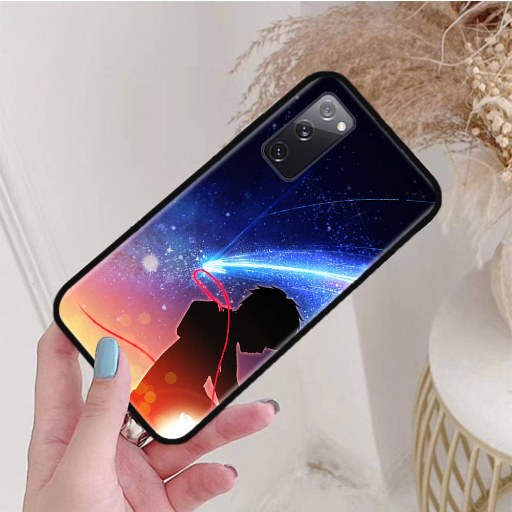 Schwarze Hülle für OPPO Reno 8 6 5 4 Pro Plus Find X3 A17 A3 A31 A38 A40 A53 A54 A55 A74 A76 A78 A77 A80 A94 A95 A96 Lite W-69 Your Name Anime