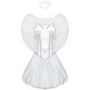Plus Size, Halloween Vampire CO White Angel Costume, Holiday Party Show Elf Princess Women's Clothing