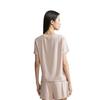 Calvin Klein Cool Touch Antibacterial Ice Beauty Series Soft Breathable Home Short Sleeve Pajama Top Women tops Cinnamon-Latte AD00078I6