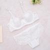 European Style Plus Size Ultra-Thin Lace Underwire Bra Set - Sexy, Transparent, Comfortable Sleepwear
