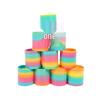 Rainbow Stacking Rings: Elastic Spring Toy for Children's Early Education (5.3x5.6CM)