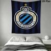 Club Brugge K V Wall Tapestry Aesthetic Wall Hanging Printed Fabric Blanket Decorative Tapestries for Bedroom Living Room Home Decor