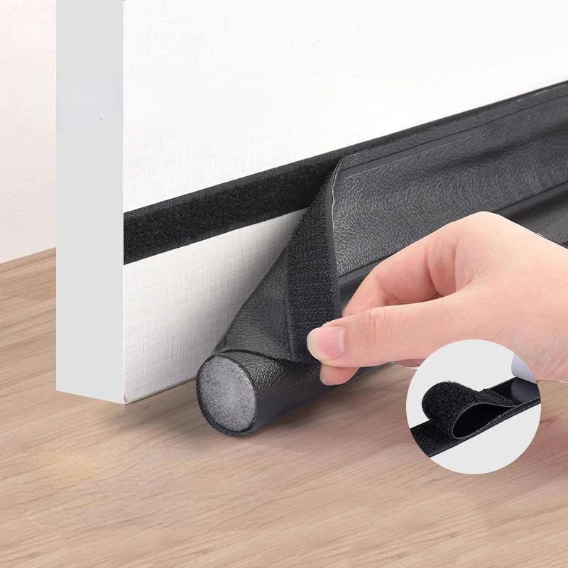Door Bottoom Draft Stopper Adjustable Door Sweep Under Door Draft Blocker Insulator Weatherstrip House Acoustic Foam Seal Strip
