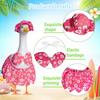 Statue Set with Hat And Bikini Skirt, Made of Polyester, Suitable for Gardens.