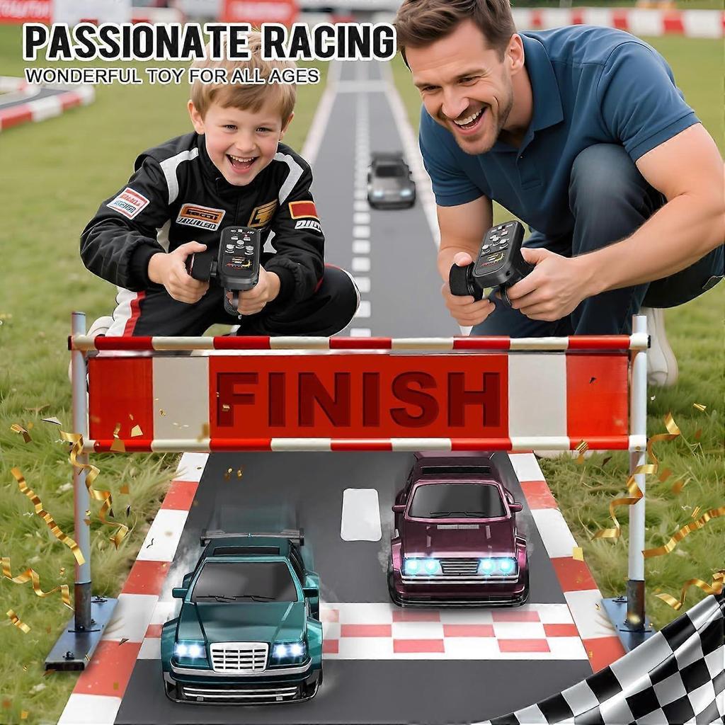 Mini RC Driftauto 1/43 mit Gyroskop, 4WD Vollproportional RC-Auto, 2,4 GHz Hobby-Fernsteuerautos, RTR-Modellfahrzeug, 20+ km/h Hohe Geschwindigkeit für