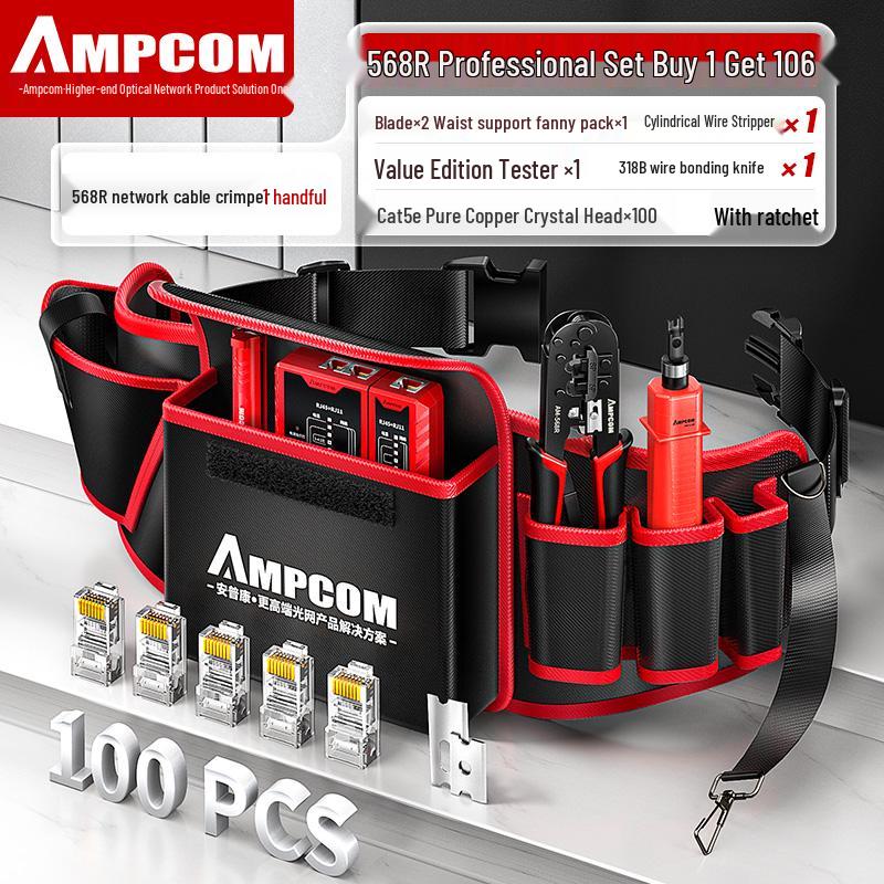 Clește de sertizat profesional pentru cablu de rețea cu capăt Crystal cu conectori cu 5, 6, 7 găuri traversante