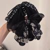 Grab Clip Chiffon Bowknot Hair Clip Floral Flower Hairpin Large Size Bow Ribbon Hair Claw  Travel