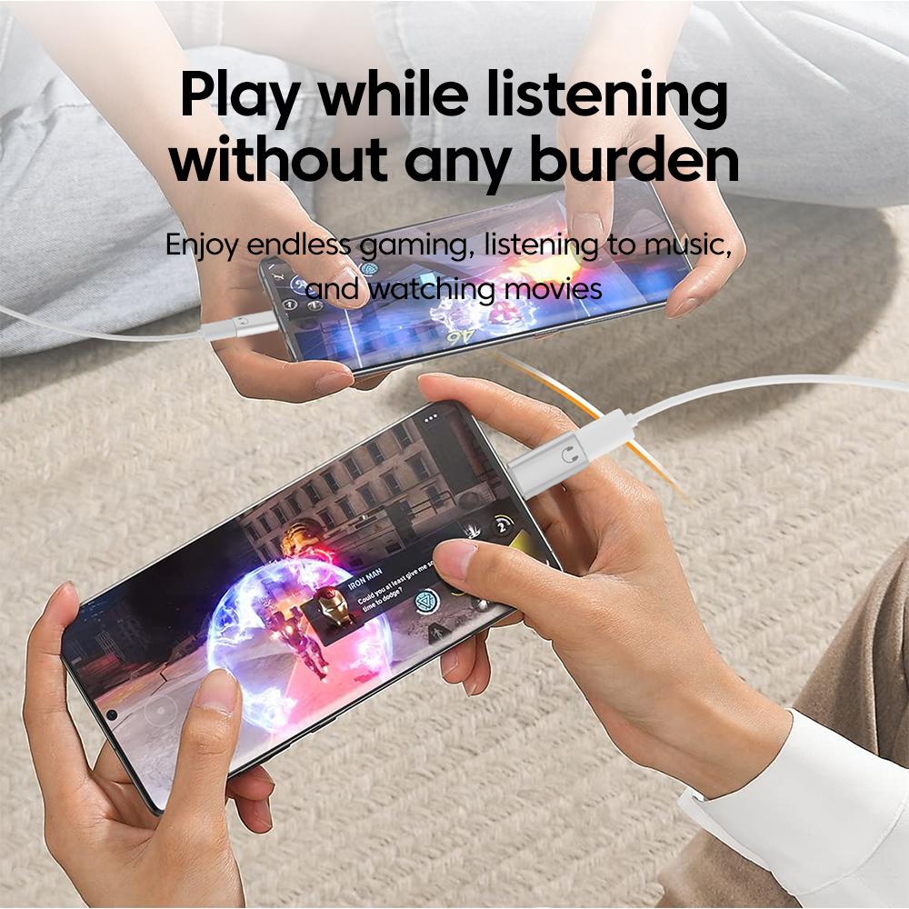 IOS Female To Type C Male Adapter For 16 15 Huawei Ipad Wired Headset Converter USB C To Ios Earphone Audio AUX