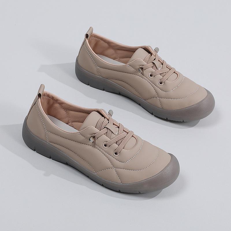 

Туфли-лодочки, туфли-лодочки с мелким вырезом, женские осенние туфли на мягкой подошве, универсальная мода, маленькие кожаные туфли на плоской подошве из натуральной кожи 41 хаки