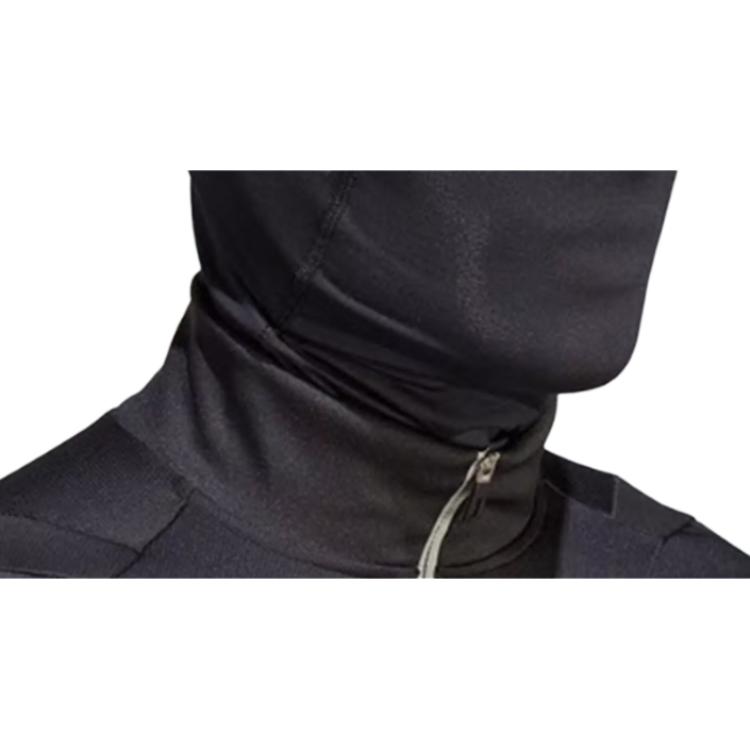 Adidas Camiseta de Fútbol de Manga Larga para Hombre de Color Sólido Vintage Tiro Negro IA5375