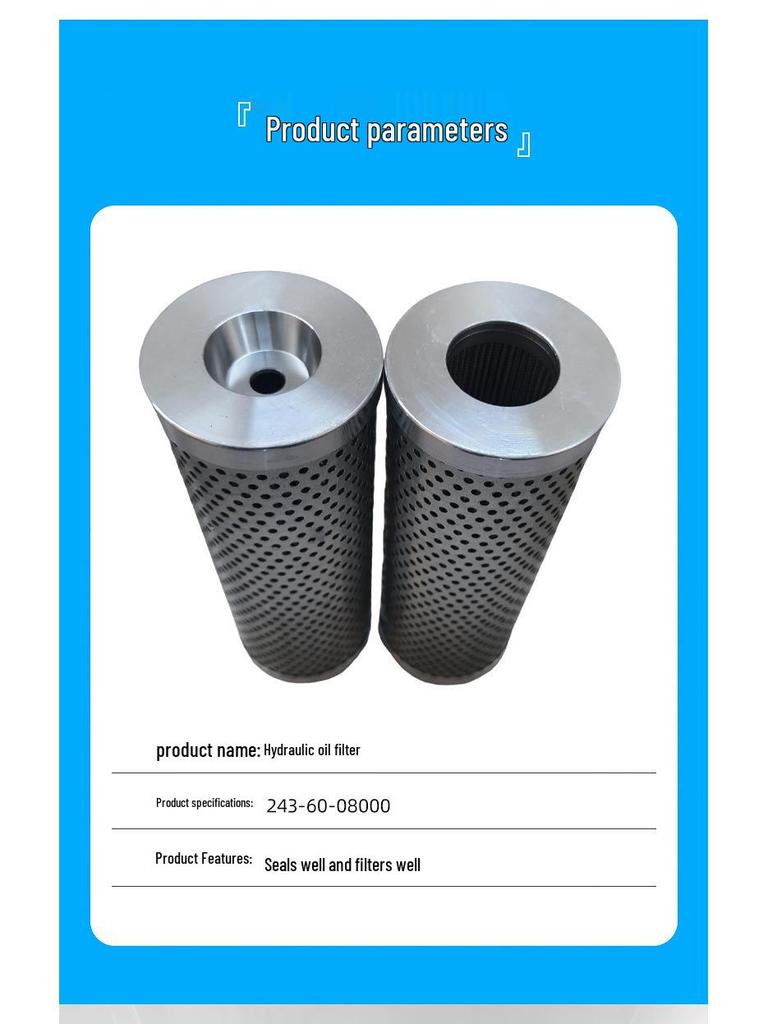 Hydraulic Return Oil Filter for Construction Machinery 243-60-08000
