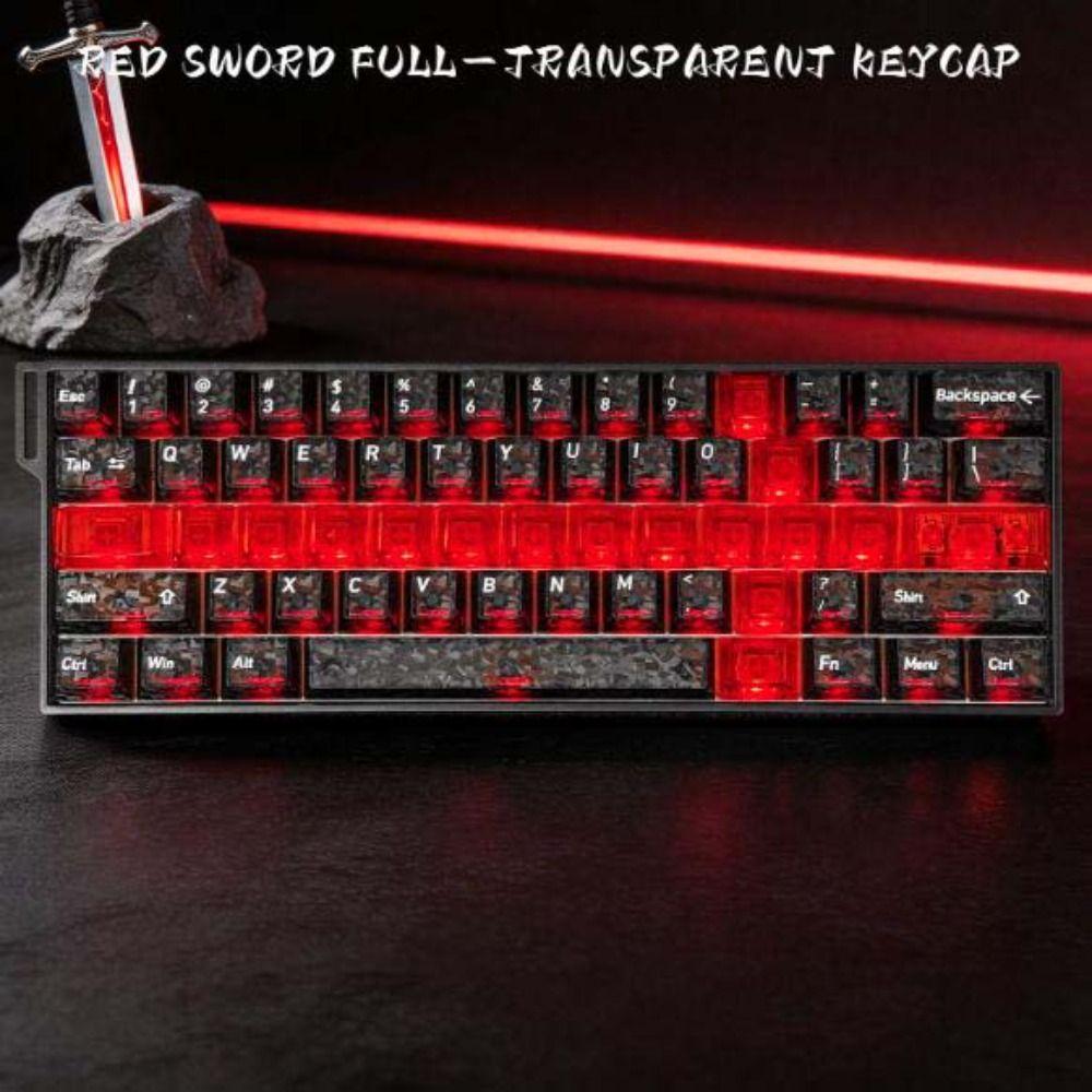 Průhledný průhledný set klávesnic Ice Cherry Profile PC Klávesy Mechanická klávesnice