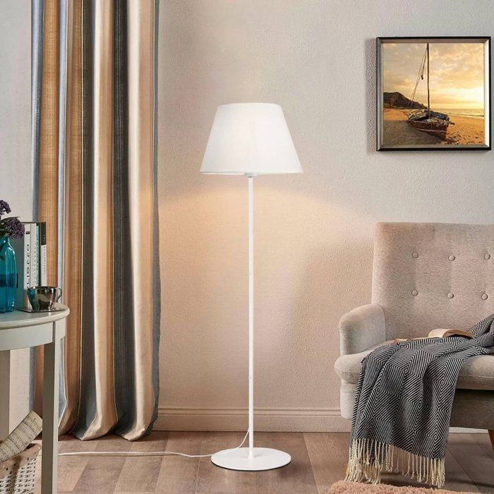 Floor Lamp D BY M.RED White - Metal - Clean Design - Warm Atmosphere