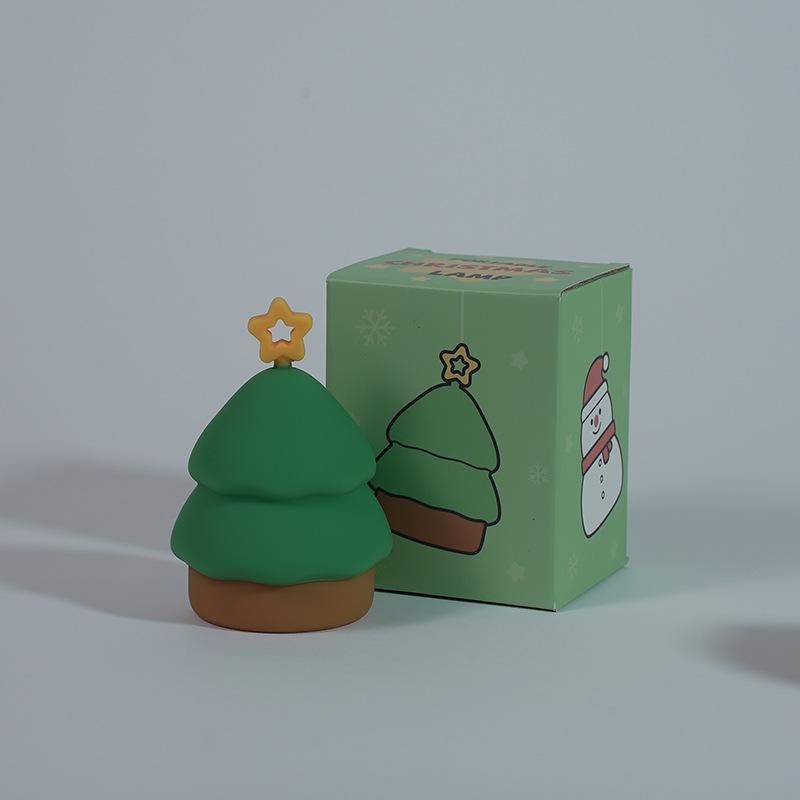 New Christmas Snowman Nightlight Eye Protection Bedroom Sleeping Lights Colorful Atmosphere Christmas Decorative Lights.