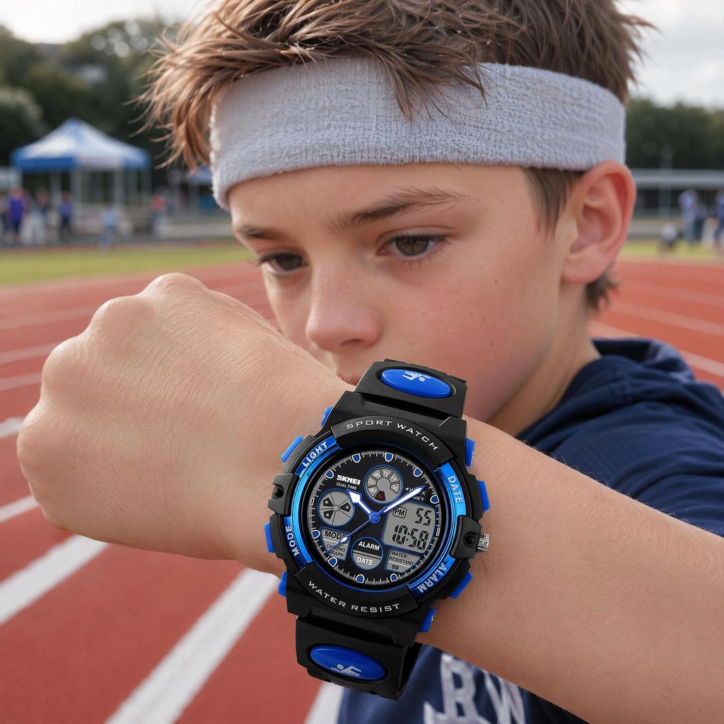 Kids Watch SKMEI Dual Movement School 50M Waterproof 1163