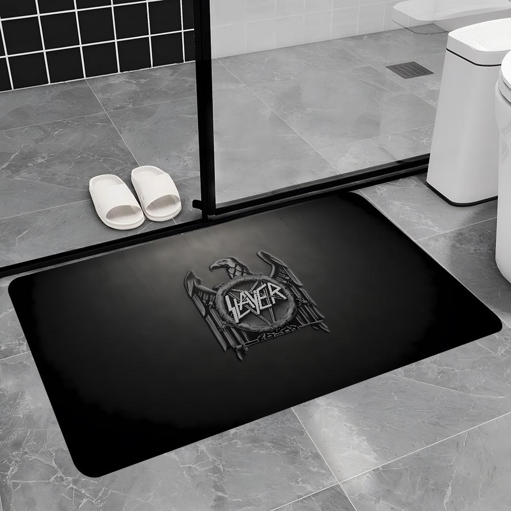 S-Slayer Heavy Metal Band Music Bath Mat Nordic Style Home Doormat Bathroom-Toilet Mats Bedroom Welcome Doormat
