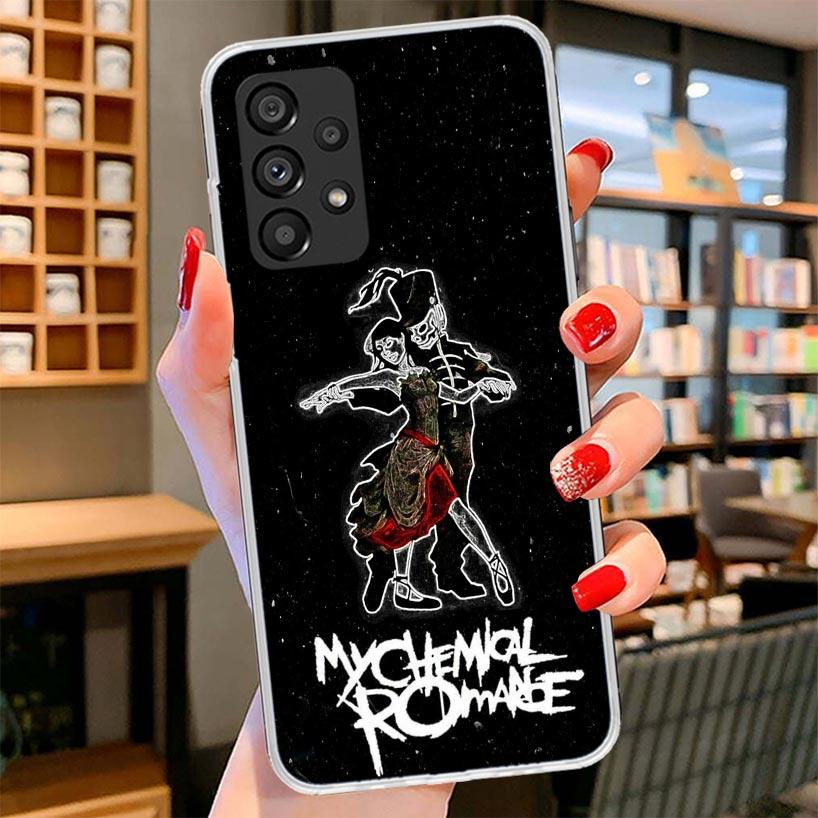 My Chemical Romance MCR Phone Case For Samsung Galaxy A12 A22 A32 A52 A72 A02S Phone Case Note 20 Ultra 10 S10 Plus A51 A71 A50S