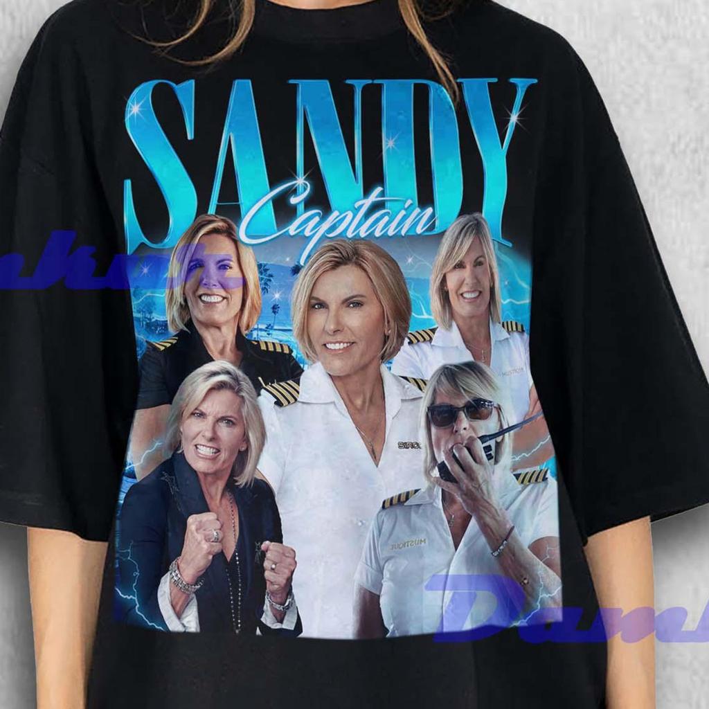 Captain Sandy Shirt, Captain Sandy Retro Tshirt, Captain Sandy Yawn Fan Tees, Captain Sandra Yawn T-shirt, Captain Sandy Merch Gift