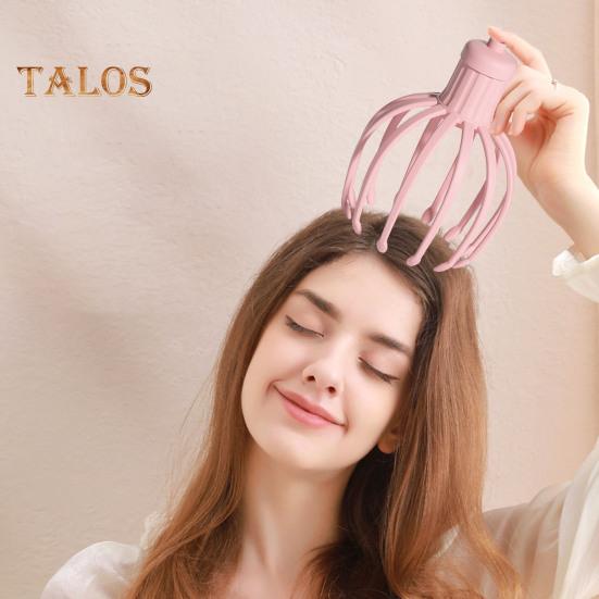 Electric Octopus Claw Scalp Massager 3 Vibration Modes Rechargeable Wireless Head Scratcher Stress Relief Head Massager