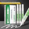 Double-Ended White Acrylic Marker: Soft & Hard Tips, Waterproof, Fade-Resistant for DIY and Graffiti Art.